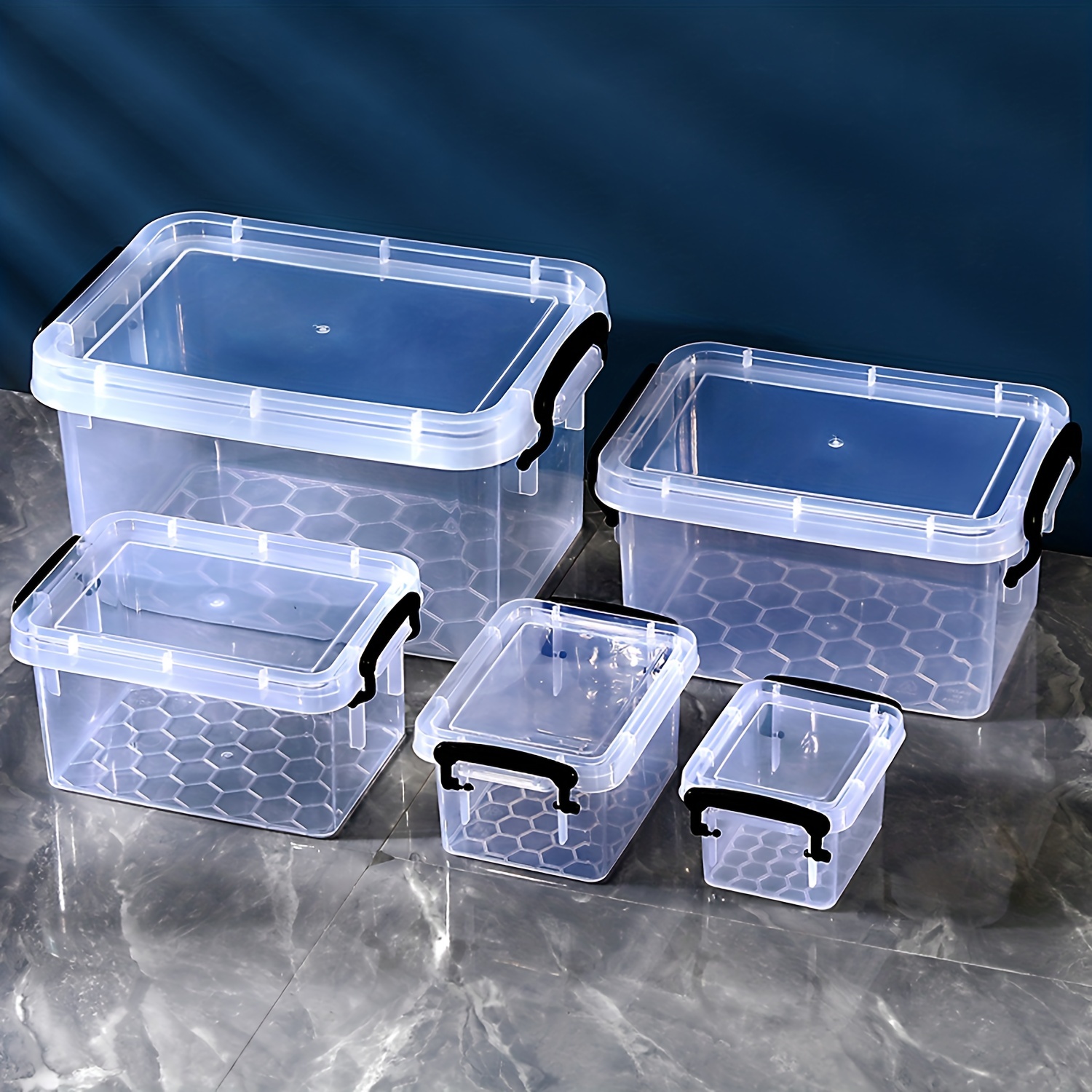 5Pcs Plastic Storage Container Set