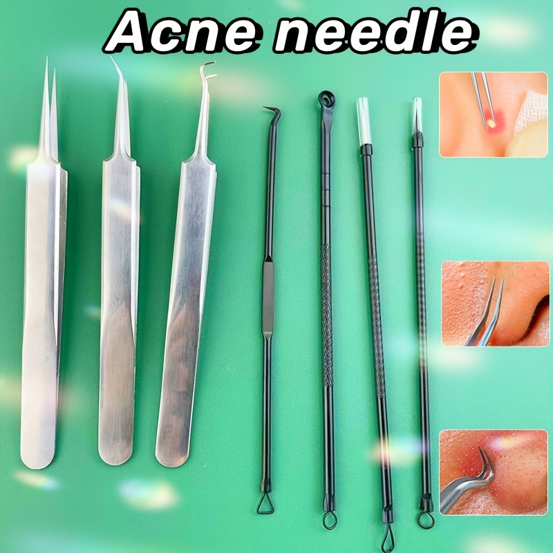 Professional Stainless Steel Blackhead Remover Kit Acne - Temu Canada
