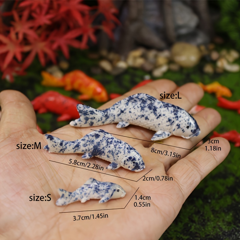 

creative" Charming Resin Koi Fish Decor - Perfect For Aquariums, Gardens & Patios
