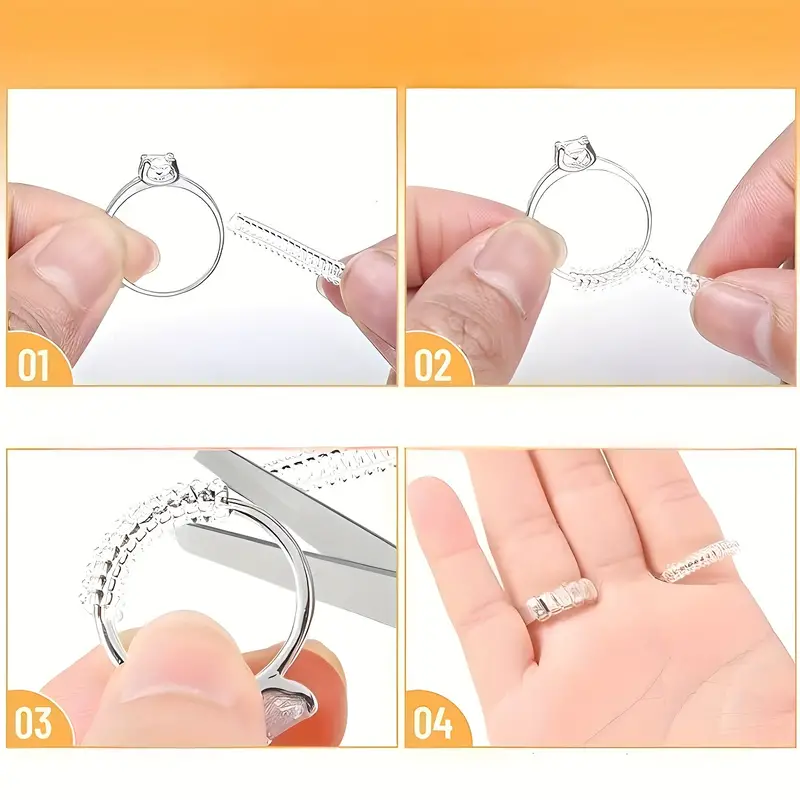 Ring Size Adjuster Loose Rings  Invisible Ring Size Adjuster - Ring Size  Silicone - Aliexpress