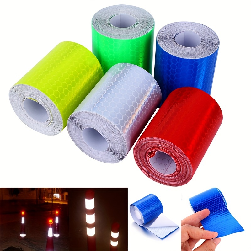 BLMHTWO 30 Pieces Reflective Stickers Safety Reflective Tape Night  Visibility Outdoor Waterproof Adhesive Reflective Tape Reflectors for  Clothing