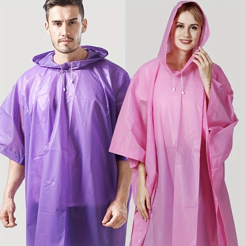 Chubasquero impermeable Eva para adultos, chaqueta impermeable reutilizable  para exteriores, Poncho YONGSHENG