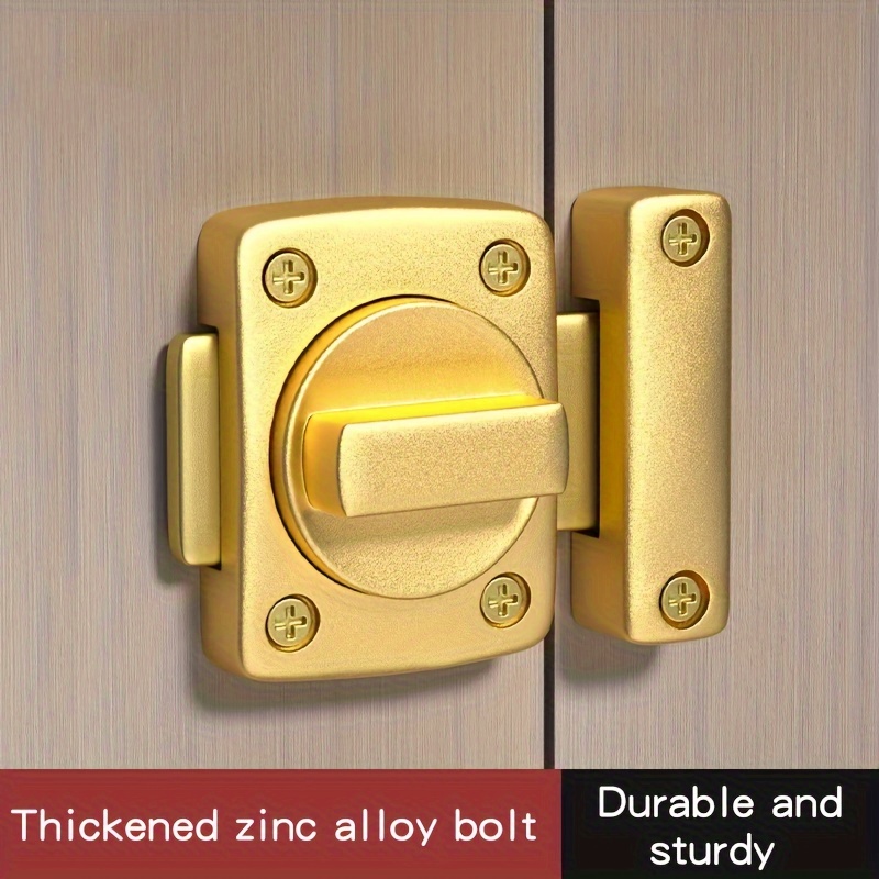 Pestillo de bloqueo de puerta para seguridad del hogar, barra oscilante  para puerta delantera e interior, refuerzo de seguridad a prueba de niños