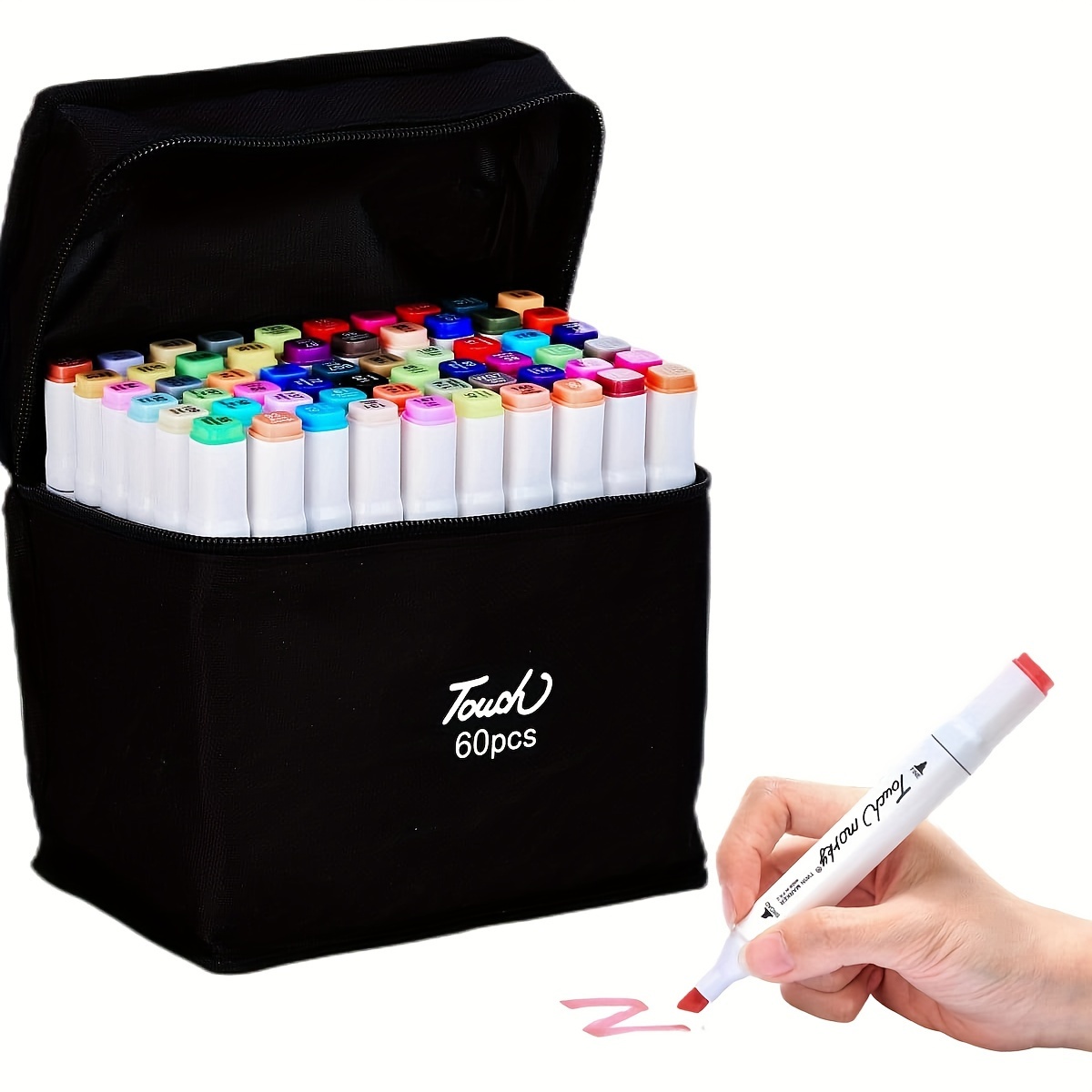 Touch Art Color Marker Pens 24/30/36/40/60/80 Pcs Set Painting Set Graffiti  Marker Ceramic DIY Bag Pack Gift Set Art Supply - AliExpress