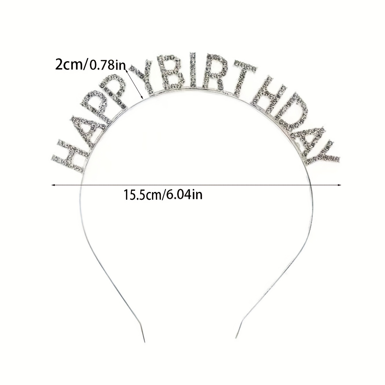 SuPoo Geburtstags-Set – Mit Haarreif & Schärpe Für Den 8. Geburtstag, Dehnbar & Leicht