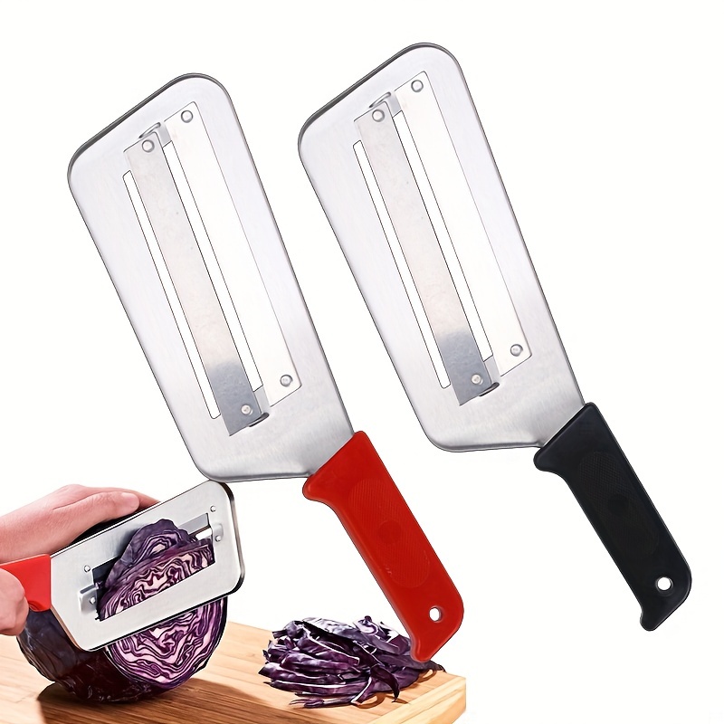 1 râpe à chou, grand éplucheur, couteau à râper, broyeur de légumes de  jardin de chou violet et bleu, couteau à éplucher à large bouche,  accessoires