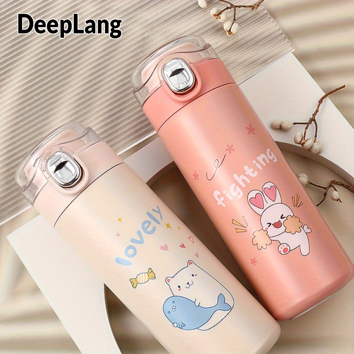 Cartoon Vacuum Flask 304 Stainless Steel Insulated Water - Temu