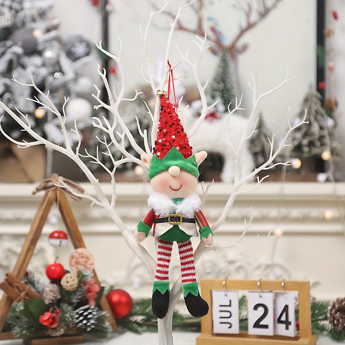 christmas decorations cartoon elf doll pendant cartoon doll Temu