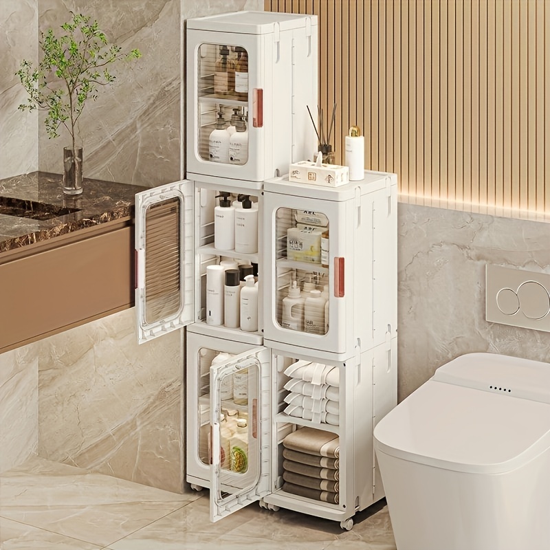 AOJEZOR Bathroom Furniture Sets,Small Bathroom Storage Cabinet Great for  Toilet Paper Holder,Toilet Paper Cabinet for Small Spaces,White Bathroom