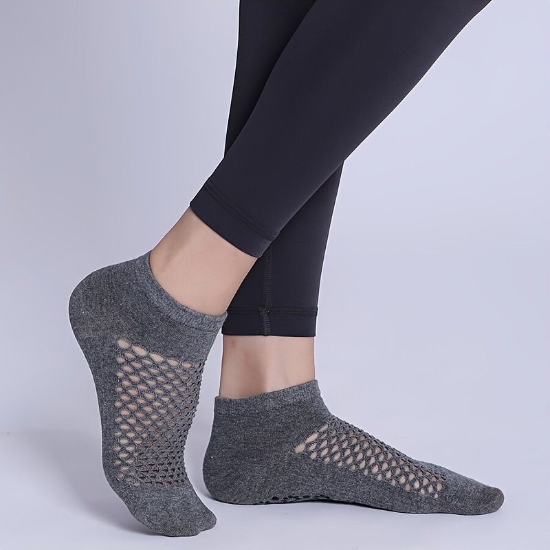 Women's Non slip Pilates Fitness Socks Mesh Breathable - Temu