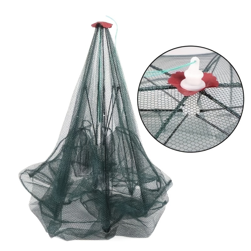 Foldable Fishing Net Trap Catch Crabs Fish Minnows Crawdads - Temu