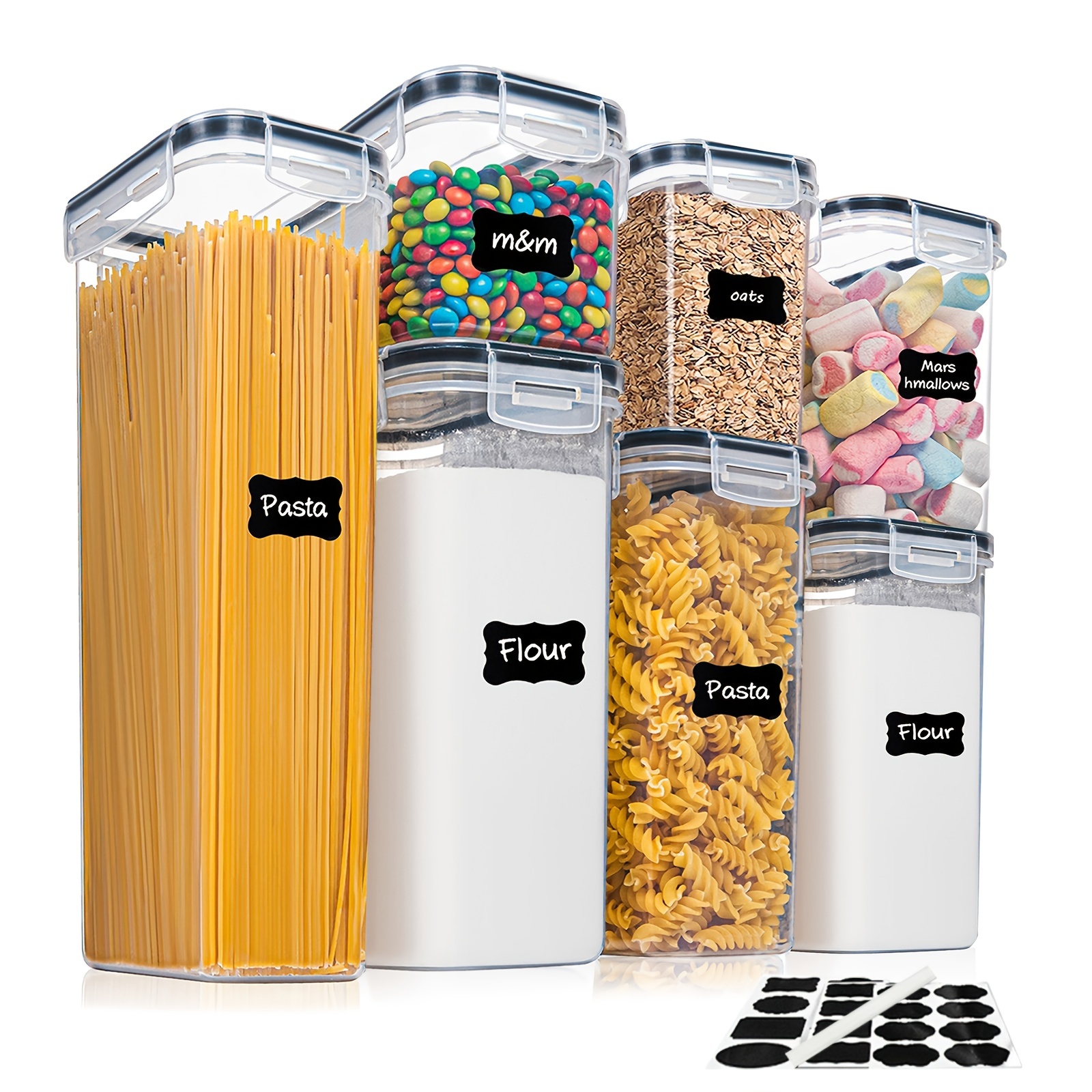 Airtight Food Storage Containers With Lids Measuring Cup For - Temu