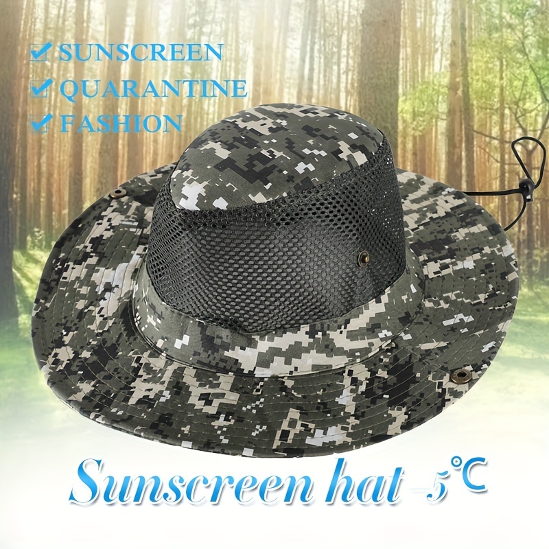 Women Fishing Sun Hat Summer Uv Protection Bucket Hats Mesh - Temu