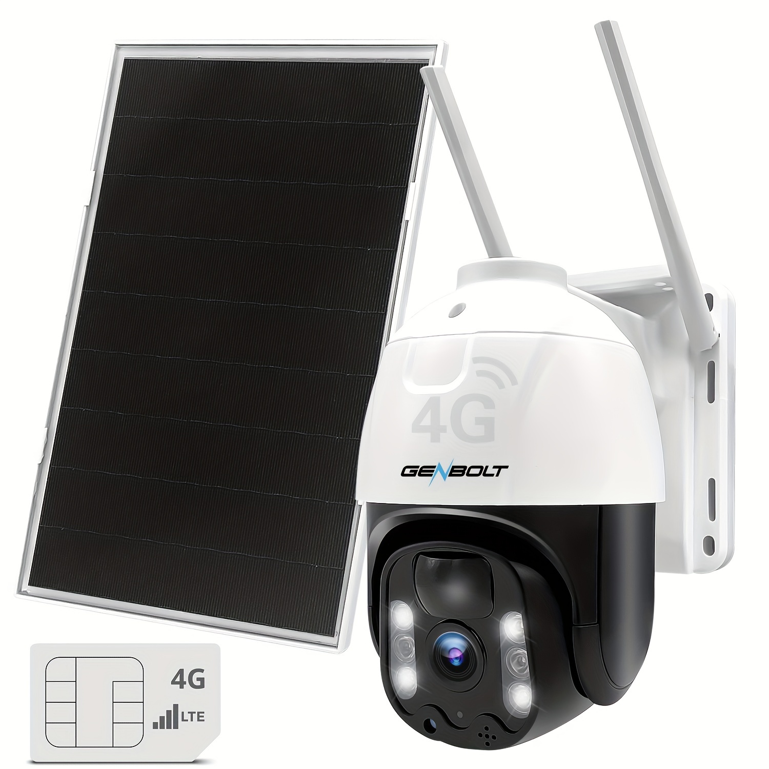 Camara de vigilancia con doble lente 4G/LTE/CHIP – Yupi Solar