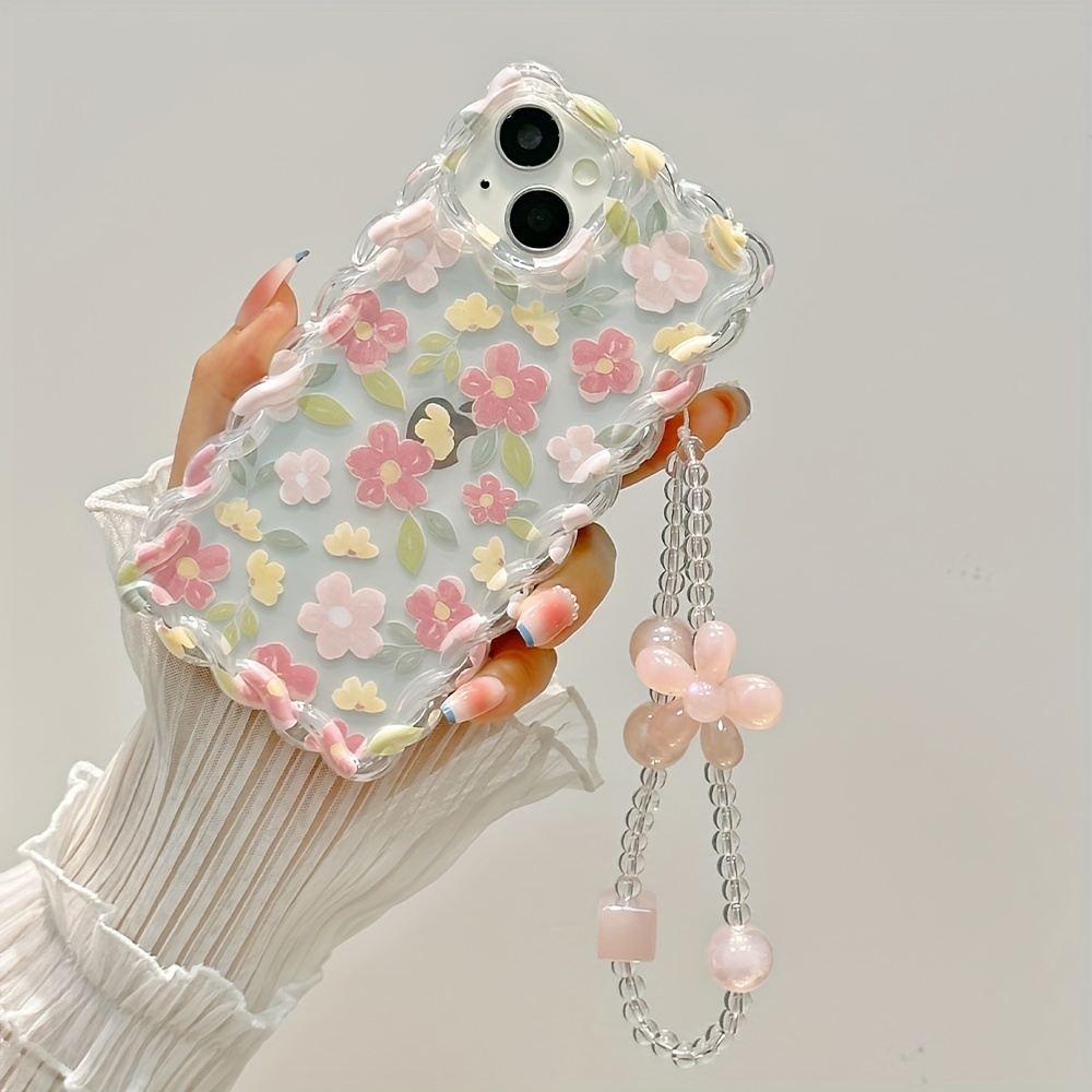 flower printed phone case for apple iphone 14 13 12 11 xs xr x 7 8 plus pro max mini details 2