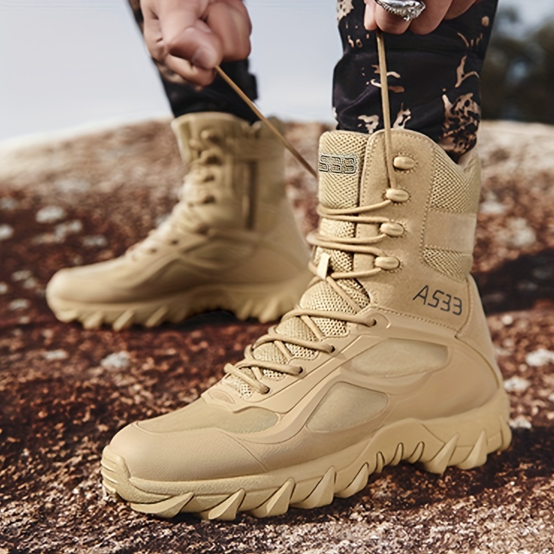 Mens Tactical Boots Wear Resistant Non Slip Comfortable Outdoor Shoes For  Hiking Climbing Hunting Trekking Mens Footwear, Check Out Today's Deals  Now
