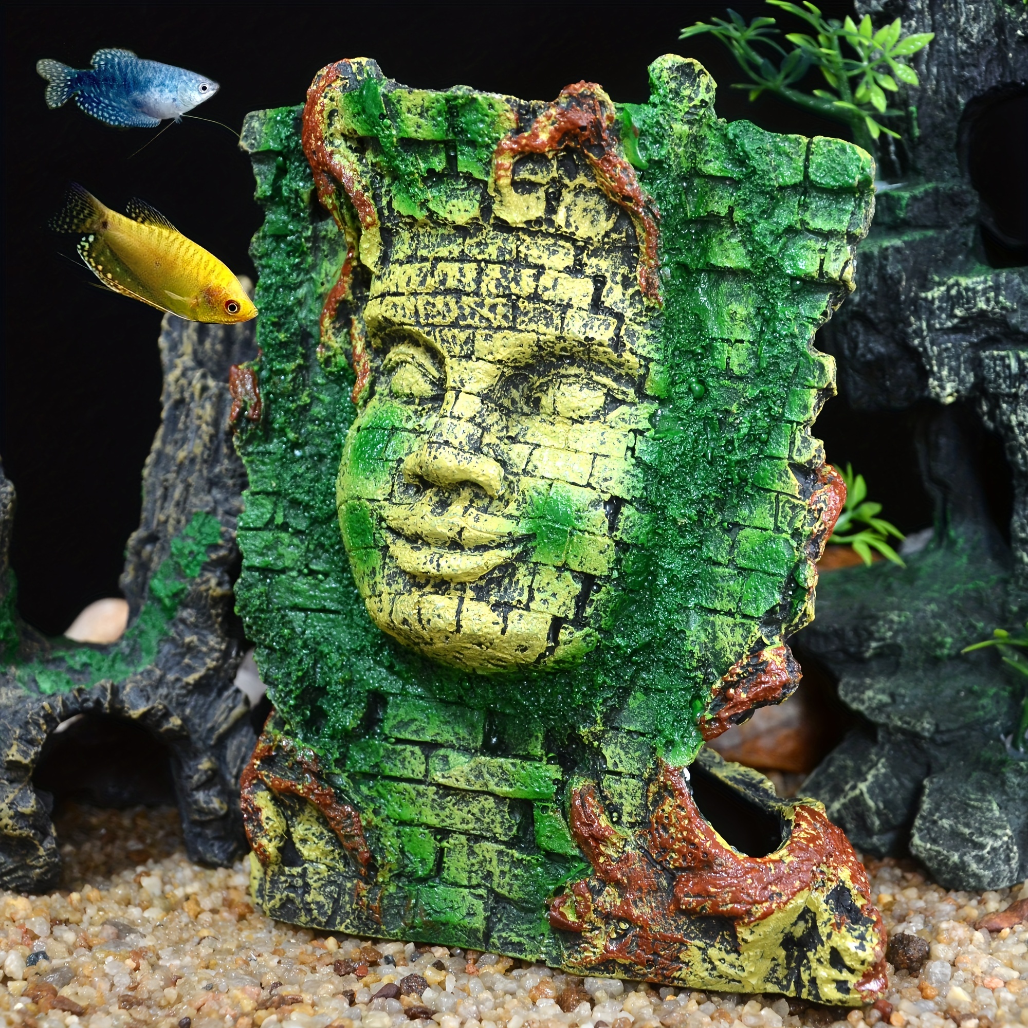 Fish Tank Decorations Statues Temu