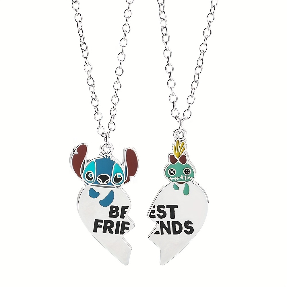 Necklace Bff Necklace 2 Kinds Of Cute Necklaces Aesthetic Pendant  Accessories Kawaii Friendship Bestie Best Friend Gifts For Teen Girls,  Alloy Steel