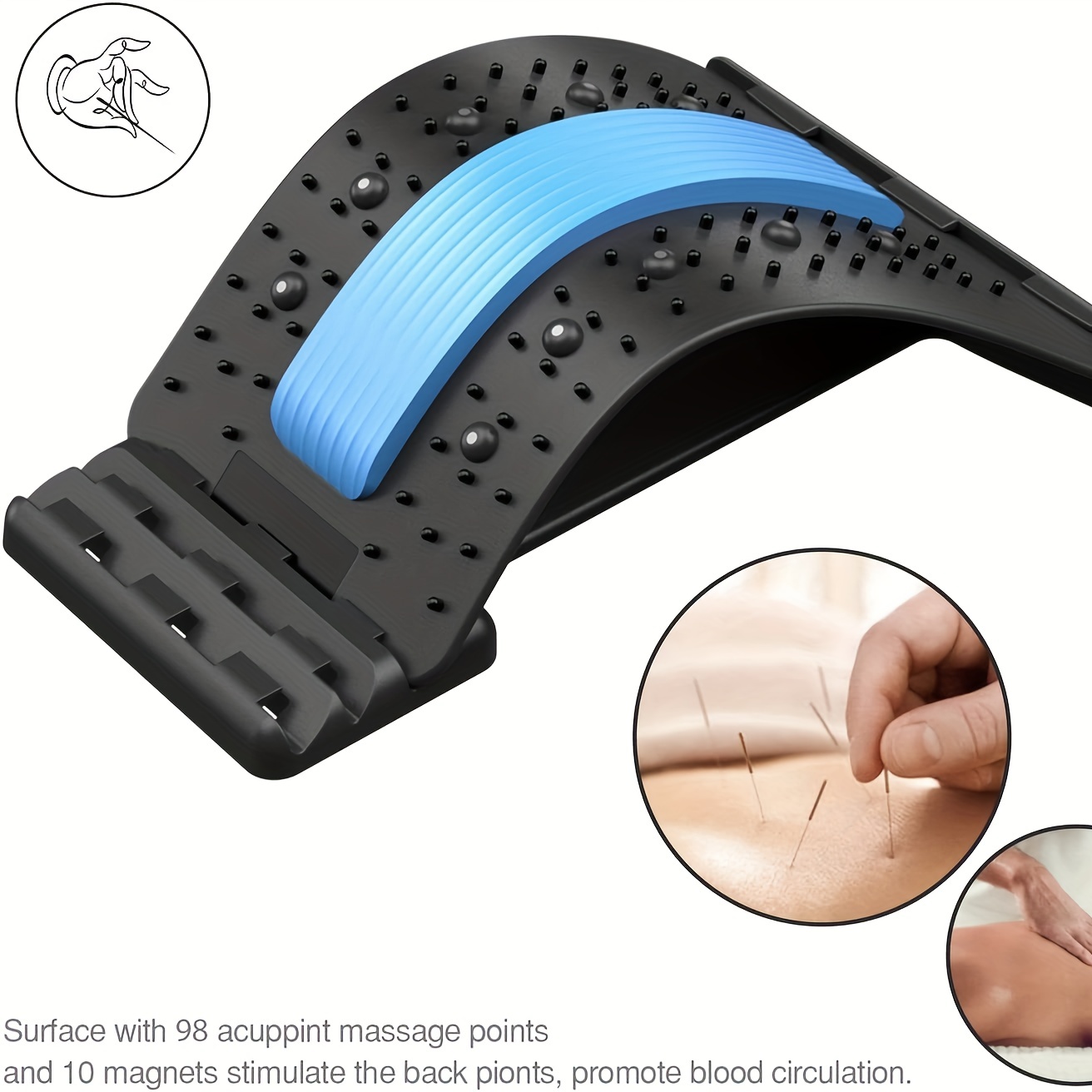 Back Massager Stretcher Orthopedic Support Pain Relief Device Upper Lower  Spine