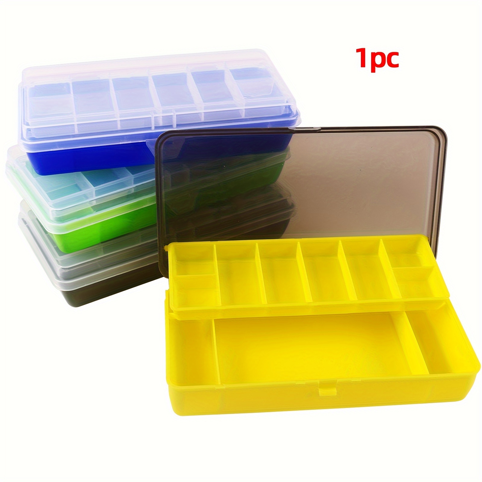 

1pc Double-layer Tackle Box, Fishing Bait Box, Plastic Storage Box For Fishing Accessories