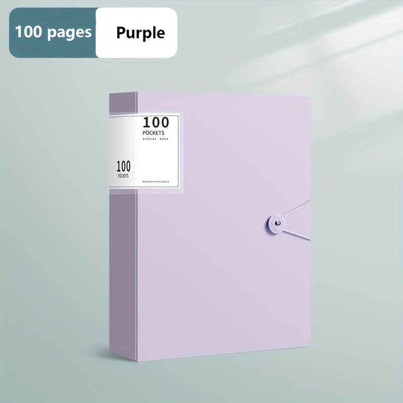 1 Dossier A4, Livret D'information À Insertion Transparente, Sac De  Rangement 100/60/40 Poches