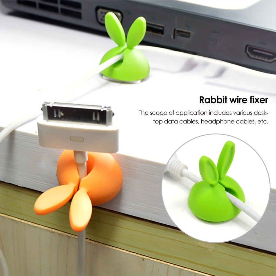 1 Piece Cute Cable Organizers Holder Clips for Desktop Cord