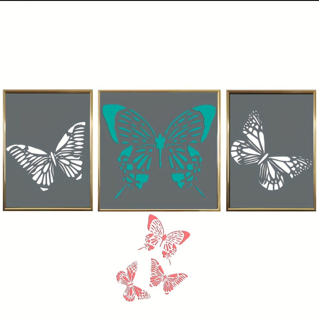 butterfly wall art template