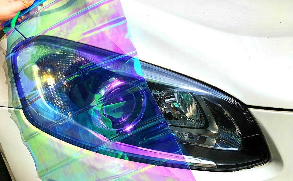 Auto Scheinwerfer Folie,300c*30cm Tönungsfolie Aufkleber cheinwerfer  Nebelscheinwerfer Rücklicht Vinyl Farbe Zubehör (Mattschwarz): :  Auto & Motorrad