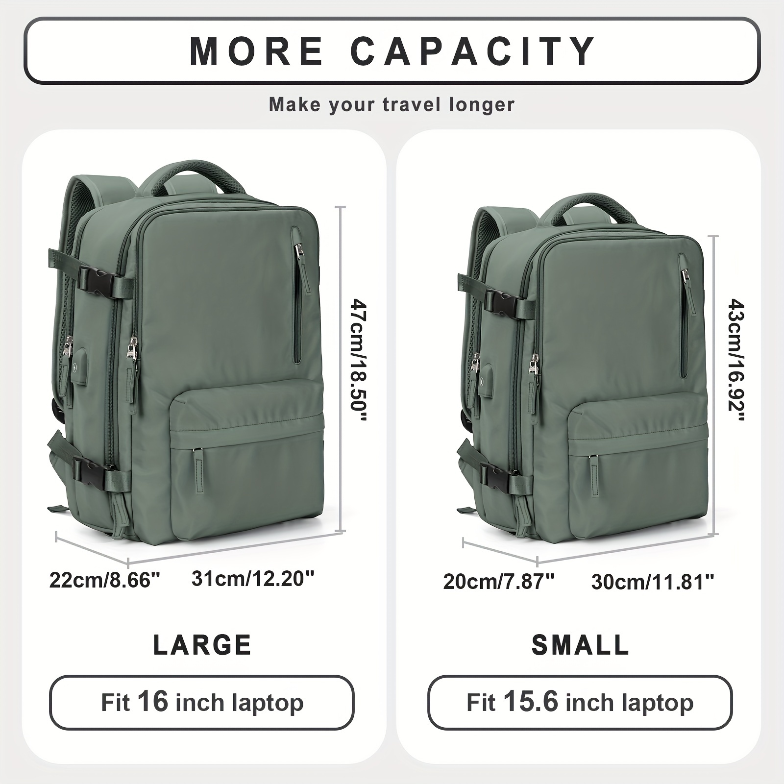Large Capacity Travel Storage Backpack Lightweight Rucksack