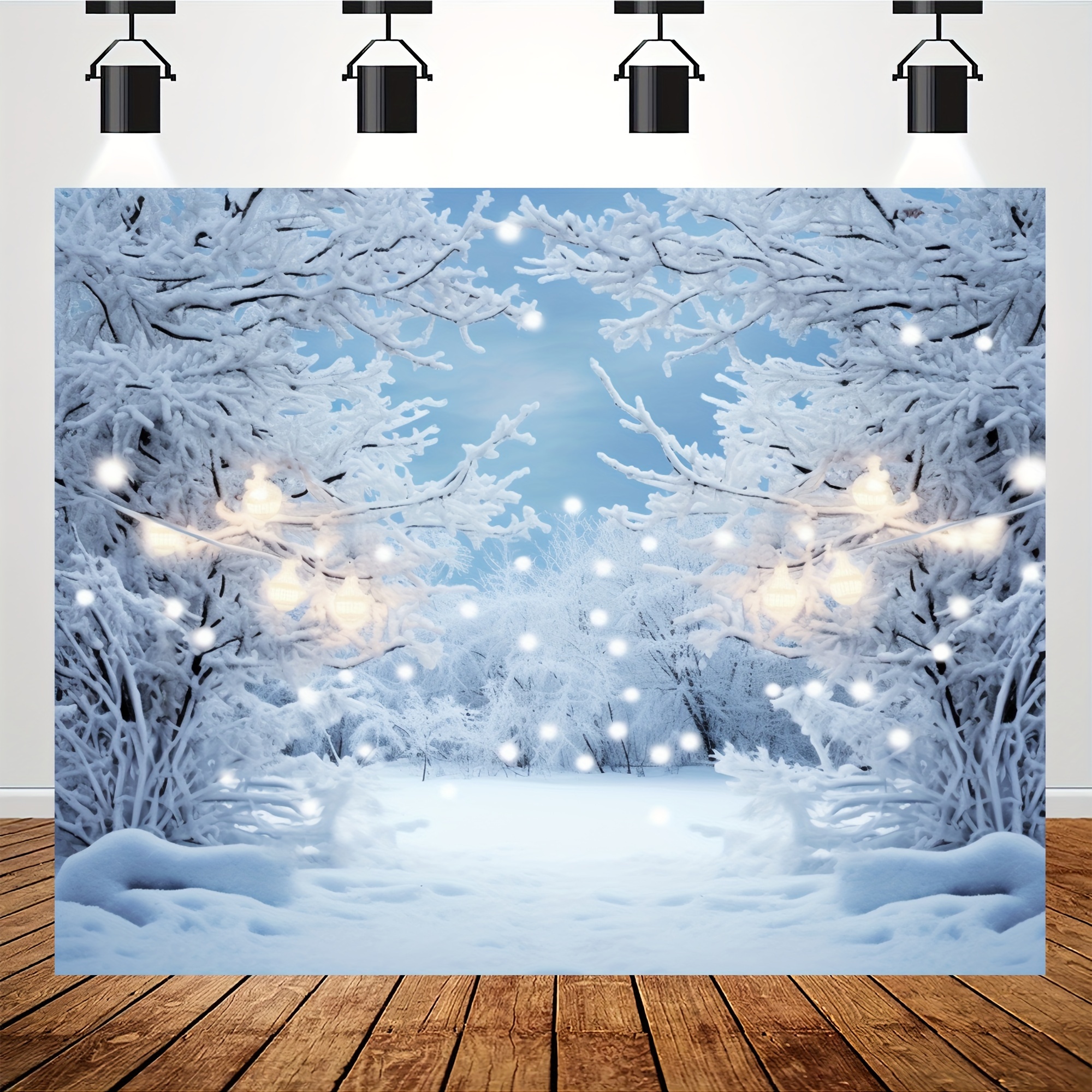 Snowflake Winter Wonderland Banner - Silver Glittery Winter Wonderland  Snowflake Decorations, Winter Wonderland Snow Frozen Christmas Themed  Birthday