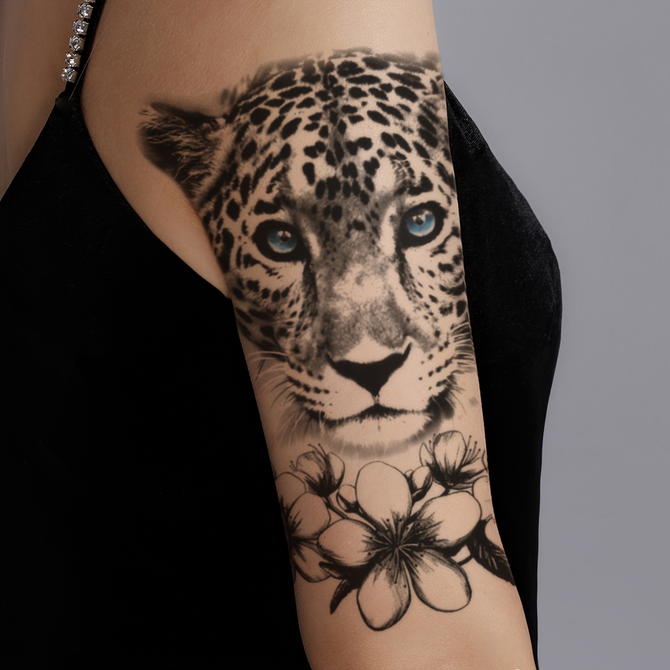 Leopard Pattern Arm Wrist Body Tattoo Sticker | 2-5 Days Waterproof