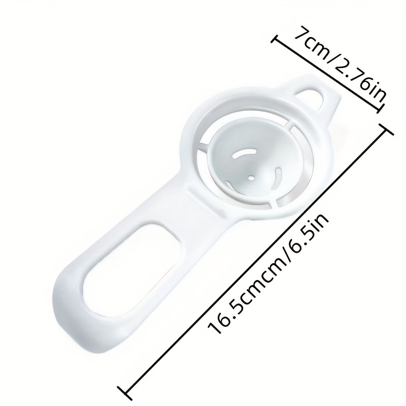 Egg Yolk Separator Divider Holder White Plastic Egg White - Temu