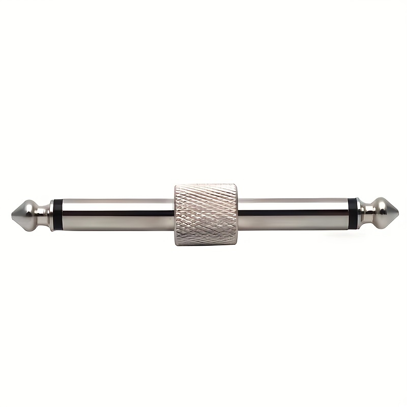 1/4 Inch Male To 1/4 Inch Male Golden-plated Adapter 6.35 Mm Monochrome Nickel -plated Plug 6.5M-6.5M Power Amplifier Electronic Organ Audio Connector