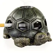 1pc turtle ashtrays for cigarettes ashtray with lid cute creative resin ash tray cigarettes holder for indoor outdoor home office car decoration home decor details 1
