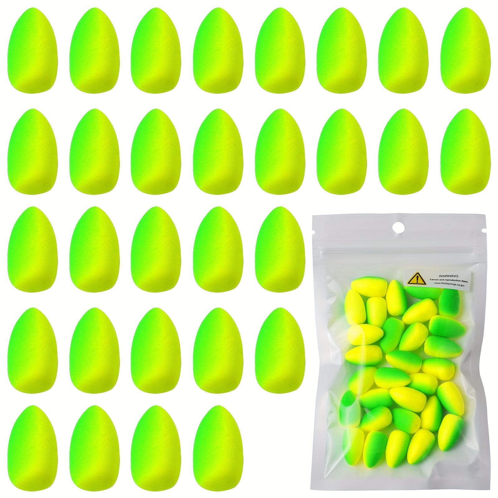 80pcs Fishing Floats Set: Foam Floats, Pompano Rigs & Cylindrical Floats -  Perfect for All Types of Rigging - Includes Tackle Box!