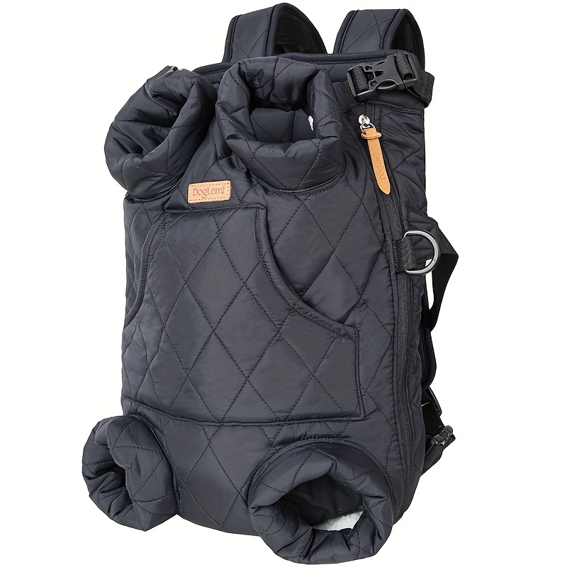 TEMU Pet Front Dog Carrier Backpacks, Adjustable Backpack Legs Out Chest Carrier For Medium Small Dogs, Hands Free Dog Front Carrier For Hiking,