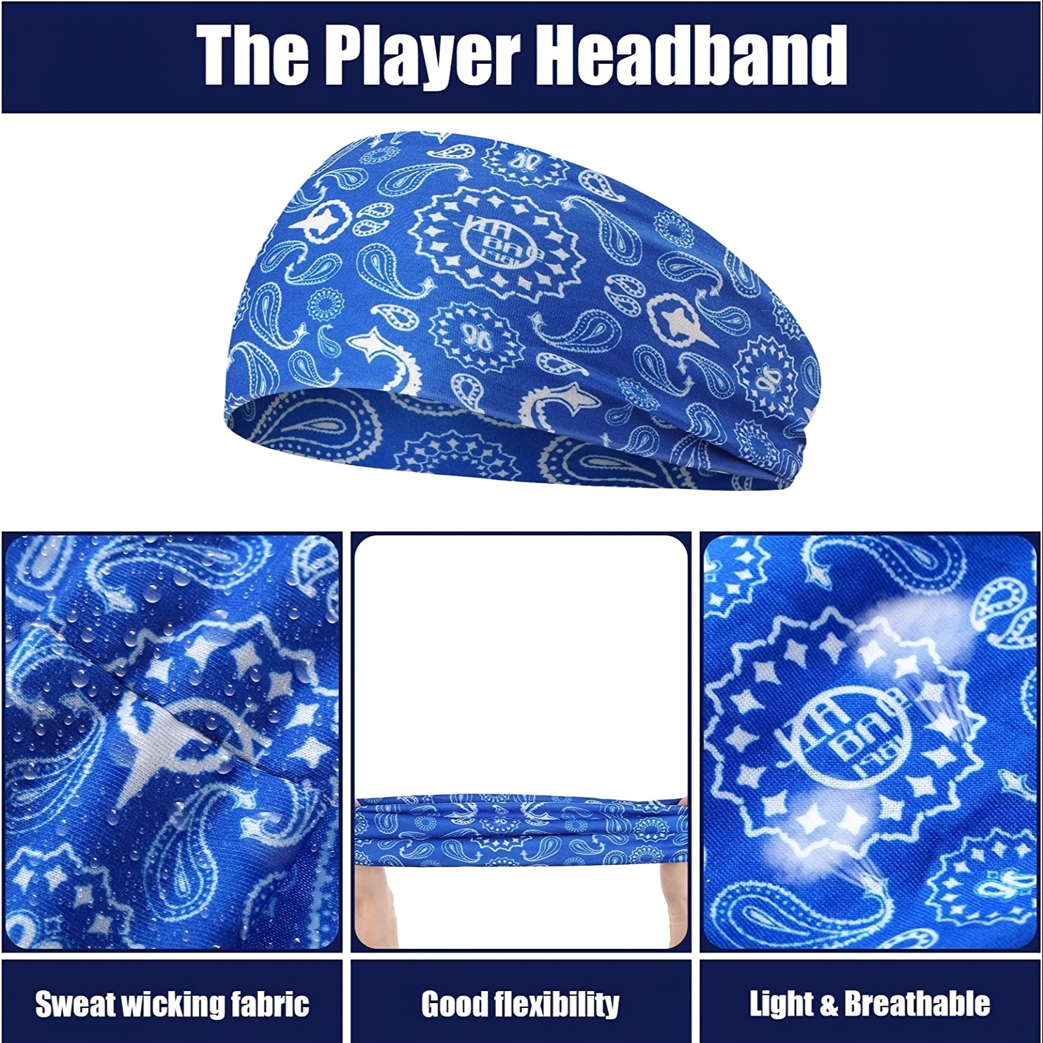 Pañuelo Elástico Poliéster Hombre, Diadema Deportiva Color Sólido Absorbe  Sudor, Ideal Correr Fitness - Joyería Accesorios - Temu