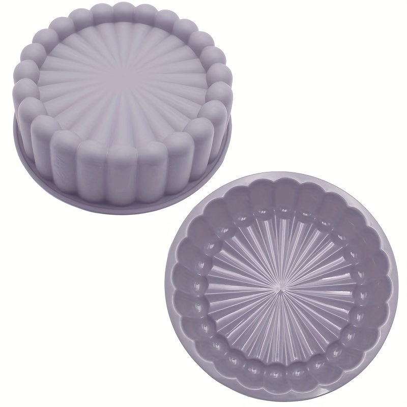 Round Flower Shaped Cake Pan Silicone Baking Cake Mold - Temu