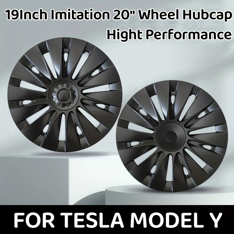 4PCS Tesla Modèle Y HubCaps 19 Pouces 2018-2023 Performance
