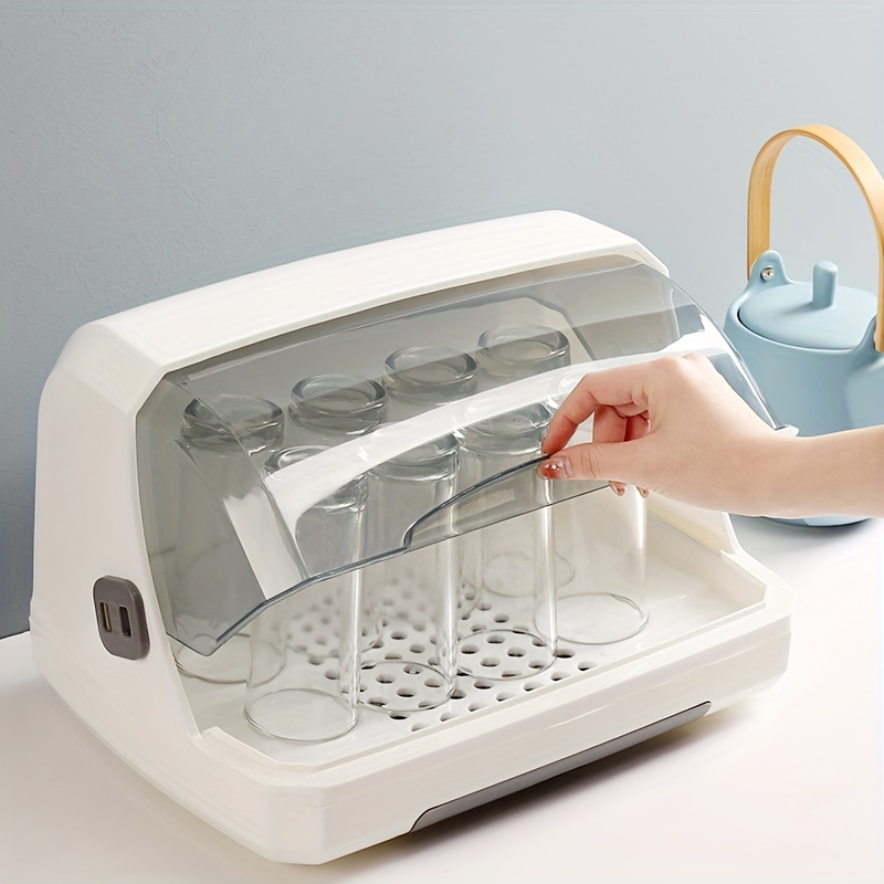 1pc Portable Milk Bottle Drainer, Dust Bin, Countertop Drying Rack, Baby  Bottle Drying Bin With Trays, Teats, Cups, Pump Parts And Accessories,  Bottle