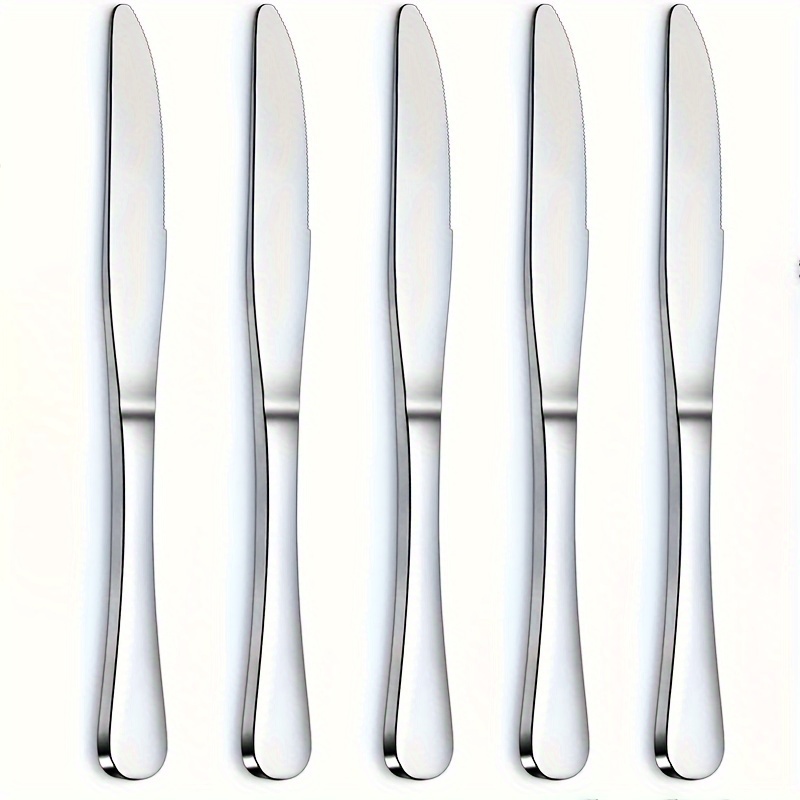 6 Cuchillos De Carne De Metal Grueso Cuchillo De Carne De - Temu