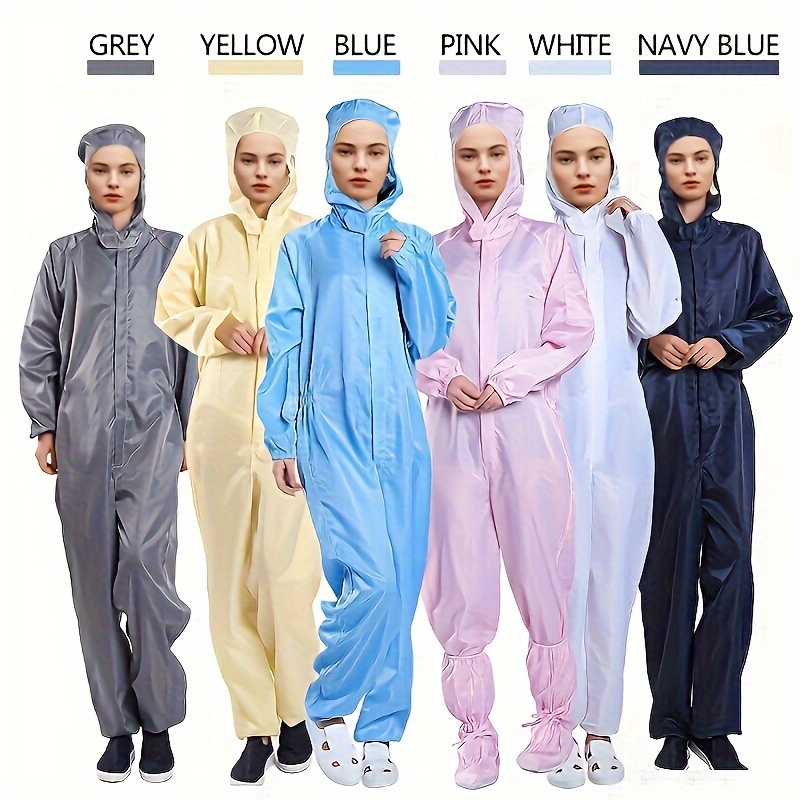 Antistatic Suit Full Body Protective Clothing Hood - Temu Canada