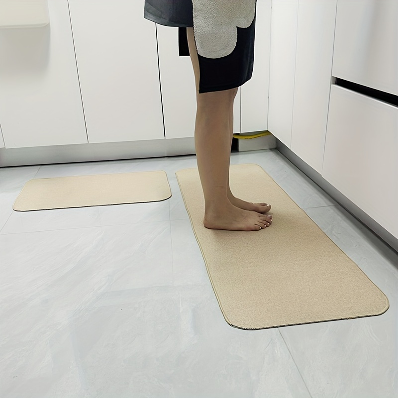 Tapetes de goma para cocina, antideslizantes, tejido de yute, alfombras  largas para pasillo, alfombras absorbentes para fregadero de cocina,  tapetes
