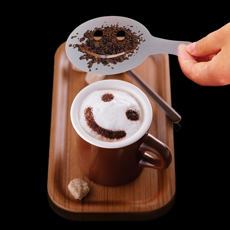 16Pcs Coffee Latte Art Stencils DIY Decorating Cake Cappuccino