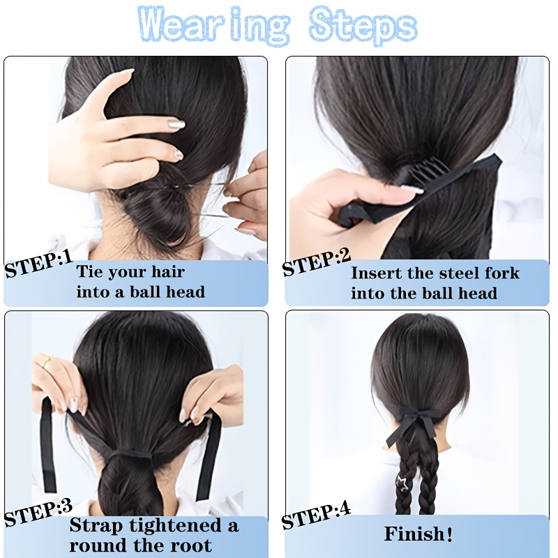 Twisted Braid Ponytail Wig - Long Synthetic Braiding Hair Extension