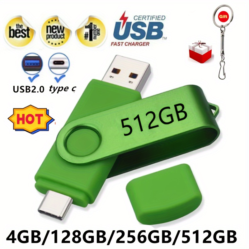 3 En 1 USB 3.0 Clé USB Clé USB OTG Clé USB Pour IPhone PC TYPE-C 1 To 512GB  256GB 128GB 64GB 32GB - Temu Belgium