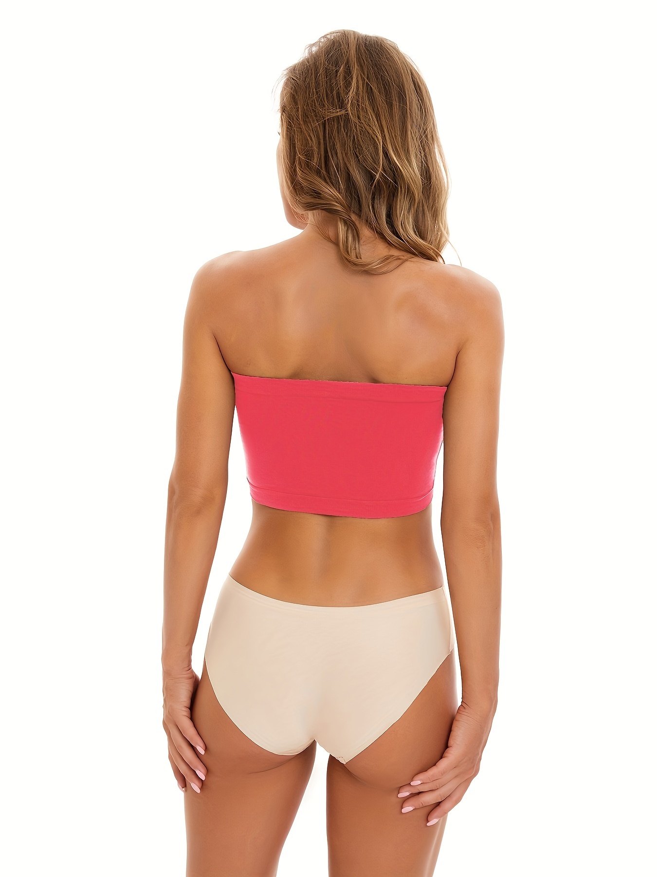 Seamless Bandeau Bras Comfy Soft Strapless Stretch Everyday - Temu