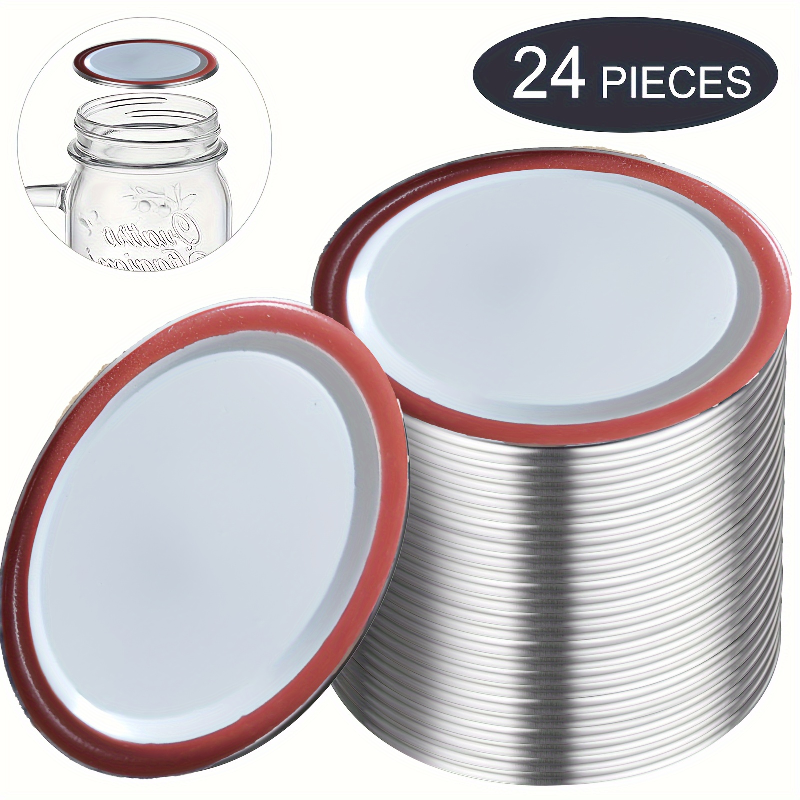 Wide Mouth Canning Lids, Mason Jar Lids, Wide Mouth Bulk Canning Jar Lids  For Canning Food, Jams, Fruits, Diy Decorations-100% Airtight, Wide Mouth Mason  Jars, Home Kitchen Supplies - Temu