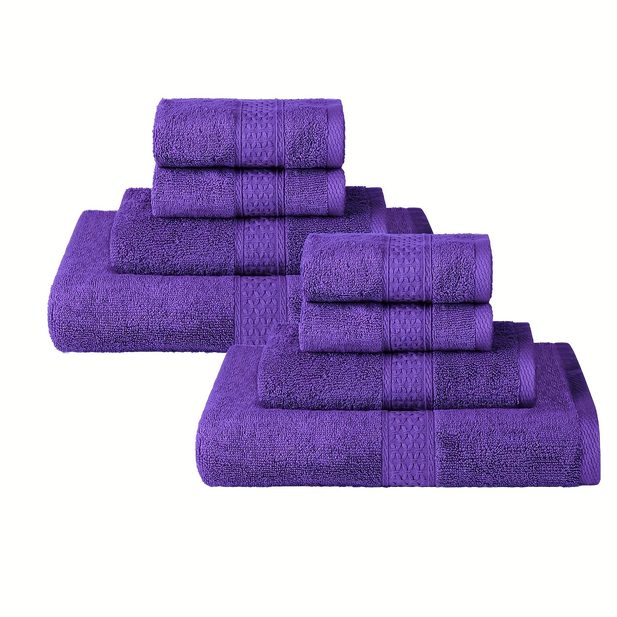 Utopia Towels, Set Di Asciugamani Da 8 pezzi, 2 Asciugamani Da Bagno, 2  Asciugamani a Mano e 4 Panni Da Lavare, Altamente Assorbente Per Bagno,  Palestra, Hotel e Spa (Rosa)