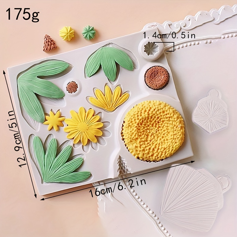 1pc, 3D Silicone Flower Chocolate Mold for DIY Cake Decorating and Baking -  Perfect for Fondant, Candy, and Kitchen Gadgets